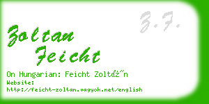 zoltan feicht business card